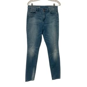 Madewell High Riser Skinny Jeans Medium Wash‎ Blue Denim 29x32 High Waist Womens